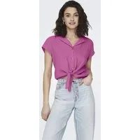 ONLY Kurzarmbluse ONLTHYRA LIFE CAPSLEEVE SHIRT WVN Baumwolle, regular fit