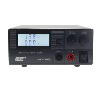 PS30SWIV Power Supply 13.8V / 9-15V DC 30AAdjustable Voltage Output Low Noise LCD Display Dual voltage output High Pow