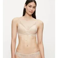 Triumph Bügelloser BH Amourette Charm Stretch-Spitze, tiefer V-Ausschnitt, weich, leichte Polsterung