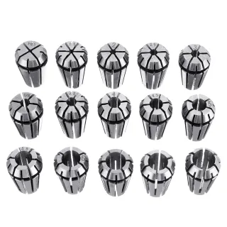 Machifit 15pcs ER11 1mm to 7mm Spring Collet SetCollet Chuck for CNC Milling Lathe Tools