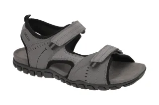 Geox U02Q2B SAND.MITO Herren Sandale grau anthracite wasserdicht atmungsaktiv