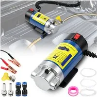 PRIISF Ölabsaugpumpe 12V Dieselpumpe Absaugpumpe Ölabsaugpumpe Ölpumpe Ölwechselpumpe 100W (1-4L/min Tragbare Elektrische Umfüllpumpe Tauchpumpe Auto Heizölpumpe, Selbstsaugend Kraftstoffpumpen Heizöl Motoröl Diesel Ölwechsel), Ölpumpenextraktor für 