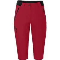 Bergson Outdoorhose VIDAA COMFORT Capri (slim) Damen 3/4 Wanderhose, leicht, strapazierfähig, Normalgrößen, rot