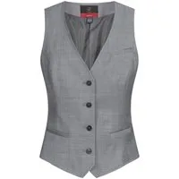 GREIFF Anzugweste Greiff Modern WITH 37.5® Damen Business-Weste Regular Hellgrau