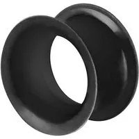 Taffstyle Plug Piercing Hoher dünner Rand Flexibel Weich Farbig, Flesh Tunnel Ohr Plug Silikon Flexibel Weich Rund Creole Farbig Bunt