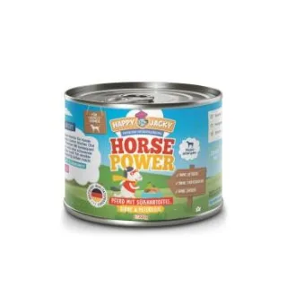 HAPPY JACKY Nassfutter Hypoallergen Pferd mit Süßkartoffel 12x200 g