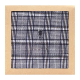 prince bowtie - Einstecktuch Karo m-braun - Gr. - OS