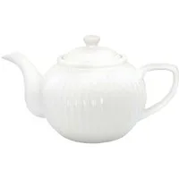 Greengate Teekanne Greengate XL Teekanne ALICE Weiß 1,5 Liter