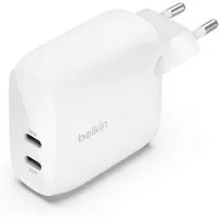 Belkin BoostCharge Pro 60 Watt Dual USB-C Ladegerät mit 2x USB-C Anschlüssen USB-Ladegerät (Netzteil für Laptops, Tablets, Smartphones)