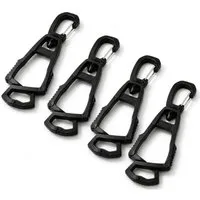 StellarLuma Arbeitshandschuh-Set Karabinerhaken Handschuhe Clips Halterung Arbeitshandschuhe 4er Set (4er Set) 4er Set Handschuhhalter Clips mit Karabiner für Arbeit und Outdoor