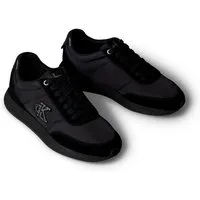 Calvin Klein RETRO RUNNER ESS MIX MAT Keilsneaker Schnürschuh, Halbschuh, Freizeitschuh mit leichter Laufsohle