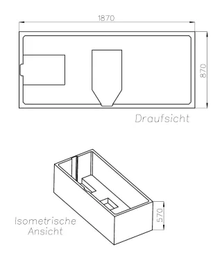 Neuesbad Wannenträger für Ideal Standard La Dolce Vita Duo 190x90 SW 16098