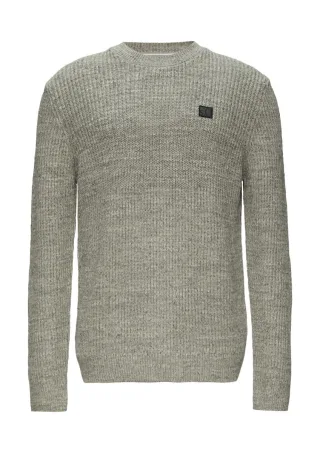 s.Oliver Red Label - Melierter Strickpullover grau - Gr. - XXL