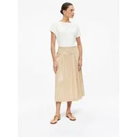s.Oliver Midikleid Kleid Midi-Kleid mit Wasserfall-Ausschnitt