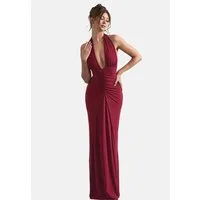 Moda Minx Jerseykleid Amber Long Dress mit angesagtem Neckholder-Design