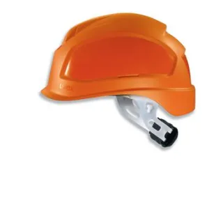 uvex Schutzhelm pheos E-S-WR ohne Lüftung für Elektrikbereich - mit Drehradsystem - gekürztem Schirm orange 52 cm - 61 cm - 9770231