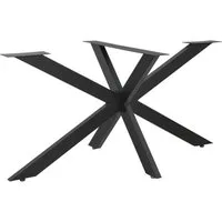 en.casa Tischgestell (1-St), »Oberau« Stahl 98 x 58 x 43 cm Schwarz