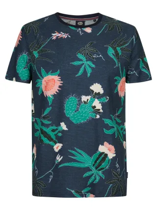 Petrol Industries - T-Shirt mit Allover-Print Carbón Herren