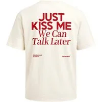 Neverless Oversize-Shirt Herren T-Shirt - just kiss Oversized Relaxed Fit Printshirt Sommer mit Print