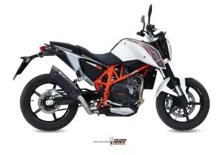 Sport Auspuff MIVV Suono Steel Black KTM 690 Duke / R Bj 2012-2018 Typ: A3 +ABE EURO-3 / EURO-4