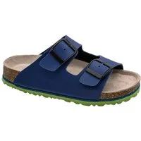 Fischer-Markenschuh Hawaii Pantolette aus Vegano (Lederimitat), mit Fleecefutter, mit gepolsterem Lederfußbett