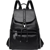 MOPUEA Rucksack Damen Rucksack aus weichem Leder, Multifunktionales Design Handtasche (Lässig Tasche mit Kordelzug Diebstahlschutz Lederrucksack Klassisch, 1-tlg., Mode Bag für Arbeit Schule Reise), Elegant Backpack Leichte Wasserdicht Große Multipoc