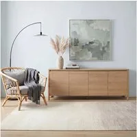 IDIMEX Teppich OMBRE, Wohnzimmerteppich 160x230cm Kurzflor, waschbar mit Ombre-Design braun