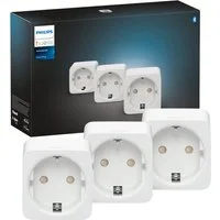 Philips Hue Steckdose Smart Plug 3er Set - Smart-Home, Set, 3-St., WLAN Steckdose, Bridge, Smart Home, Indoor, Hue Lichtsystem