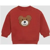s.Oliver Sweatshirt Sweatshirt Sweatshirt mit Teddybär-Applikation