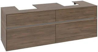 Villeroy & Boch Waschtischunterschrank Collaro C107B0 1600x548x500mm mit Beleuchtung Arizona Oak C107B0VH
