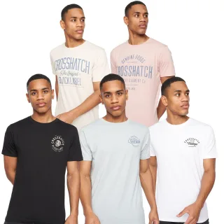 Crosshatch - "Fremal" T-Shirt für Herren (5er-Pack) (Bunt)