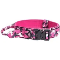 Eyecatcher Hunde-Halsband Verstellbares Camo-Tactical Hundehalsband mit Polsterung & Metallversc, Polyester