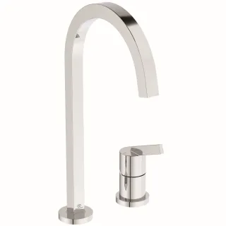 Ideal Standard 2-Loch-Küchenarmatur Gusto Ausladung 204mm eckiger Auslauf Chrom, BD423AA BD423AA