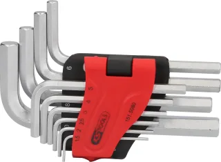 KS Tools Innensechskant-Winkelstiftschlüssel-Satz, im Klapphalter,10-tlg1,5-10mm - 151.5080
