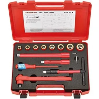 GEDORE VDE 1001 VDE-WERKZEUGSATZ 14-TEILIG IM KOFFER