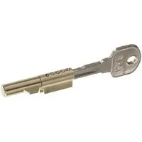 BASI Einsteckschloss Schlüssellochsperrer für Buntbart-Schlösser, (Packung, 1-tlg), Gleichschließend, Sicherung BB-Schloss, 1 Stück, 2 Schlüssel