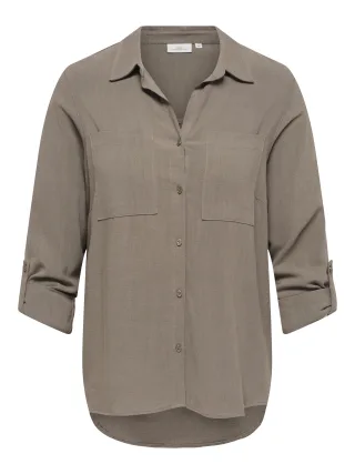 ONLY CARMAKOMA - CARSIESTA YASMIN LS LI BL SHIRT PNT NOOS Walnut - Gr. - 46