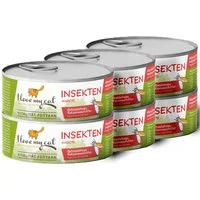 Bellfor I love my cat Katzenfutter Nass mit Insekten - 6x100g, für: Katzen