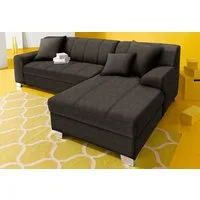 DOMO collection Ecksofa TURAH 239x152 cm, inkl. Zierkissen, moderne Steppung, wahlw. mit Bettfunktion, L-Form, Unser Dauertiefpreis