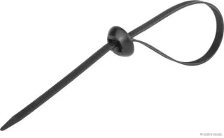 HERTH&BUSS Kabelbinder, 7,6 x 375 mm, PA 6.6, wiederverschließbar schwarz - 50266531