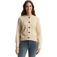 TOM TAILOR Strickjacke mit Rippbündchen
