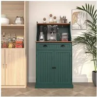 HOLTICO Küchenbuffet Küchenschrank Mehrzweckschrank mit Verstellbarem Regal (1-St) Schrank Freistehend für Küche, Wohnzimmer, Schlafzimmer