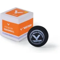 VICTOR Squashball (1 gelber Punkt, Speed langsam) schwarz - 1 Ball