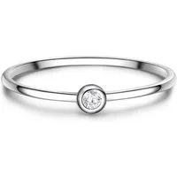 Glanzstücke München Solitärring GSM239 (1-tlg), aus Sterling Silber