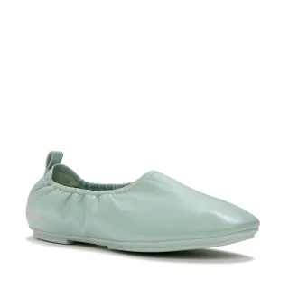 FitFlop X Pantone Delicato Ballerina Leder Damen Schuhe Grün