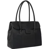 Benthill Henkeltasche Damen Echt Leder Handtasche Umhängetasche Vintage Bag Shopper, Reißverschlussfach