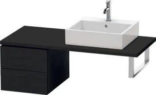Duravit L-Cube Unterschrank für Konsole Eiche Schwarz Matt 420x547x400 mm - LC583601616 LC583601616
