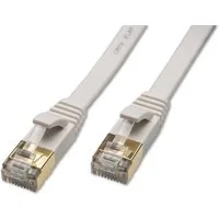 CAPTIVA Kabel Patchkabel CAT 8 Kabel für Netzwerk, LAN und Ethernet 2m weiß Computer-Kabel