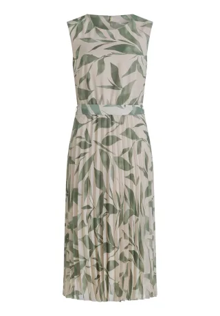 Betty & Co - Chiffonkleid Nature/Green - Gr. - 34
