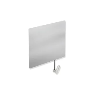 Hewi Kippspiegel 801.01.10097 600x540x6mm, mit Halter/Griff, lichtgrau